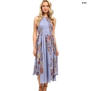 Free People Purple Halter High Low Sundress